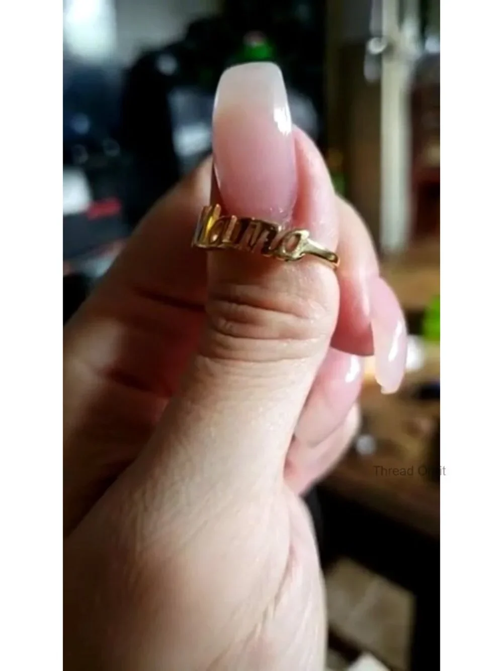 Stainless Steel Statement Ring with Cubic Zirconia